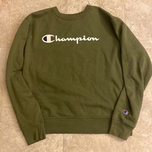 For Sale - Authentic Champion Green Crewneck